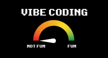 Vibe Coding Fun meter ranging from not fun to fun. Pointer pointing at not fun.