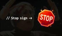 An image of a stop sign with a sub title that says stop sign.